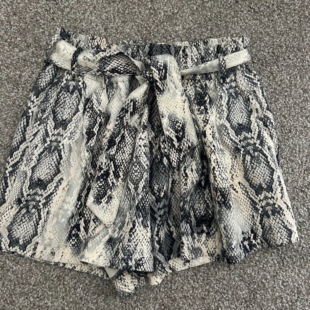 Zara Snake Skin Shorts